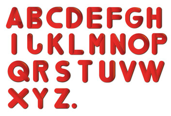 set of red A to Z