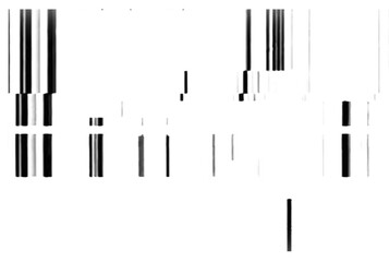 Horizontal distortion of broken video image on transparent background, VHS effect, glitch digital color pixel noise. PNG stock abstract glitch texture. Color digital noise, VHS corrupted signal