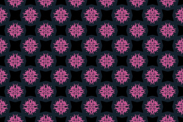 Abstract seamless patterns, geometric patterns, and batik patterns are designed for use in interior, wallpaper, fabric, curtain, carpet, clothing, Batik, satin, background, and Embroidery style.