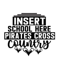 insert school here pirates cross country svg