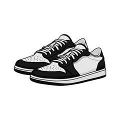 Shoes Sneaker Footwear Vector And Illustration