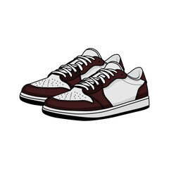 Shoes Sneaker Footwear Vector And Illustration