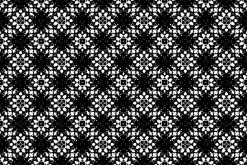 Fototapeta premium Abstract seamless patterns, geometric patterns, and batik patterns are designed for use in interior, wallpaper, fabric, curtain, carpet, clothing, Batik, satin, background, and Embroidery style.