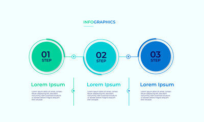 Vector infographic timeline process with arrow and 3 options or steps. Can be used for workflow diagram, info chart, web design.