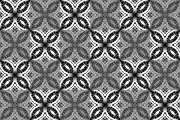 Abstract seamless patterns, geometric patterns, and batik patterns are designed for use in interior, wallpaper, fabric, curtain, carpet, clothing, Batik, satin, background, and Embroidery style.