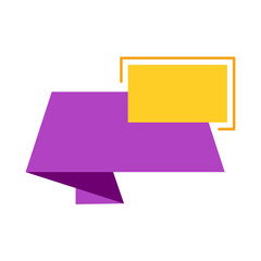 Purple Flat Label Header 3