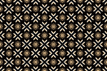 Abstract seamless patterns, geometric patterns, and batik patterns are designed for use in interior, wallpaper, fabric, curtain, carpet, clothing, Batik, satin, background, and Embroidery style.