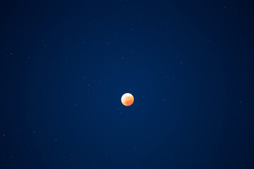 月食と星