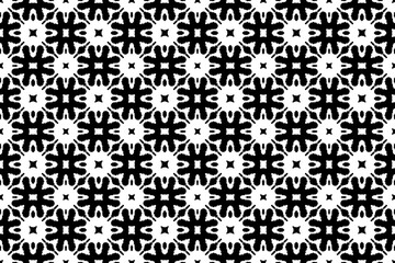 Obraz premium Abstract seamless patterns, geometric patterns, and batik patterns are designed for use in interior, wallpaper, fabric, curtain, carpet, clothing, Batik, satin, background, and Embroidery style.
