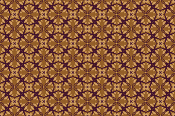 Obraz premium Abstract seamless patterns, geometric patterns, and batik patterns are designed for use in interior, wallpaper, fabric, curtain, carpet, clothing, Batik, satin, background, and Embroidery style.