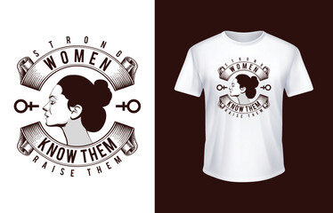 Women's day t-shirt design