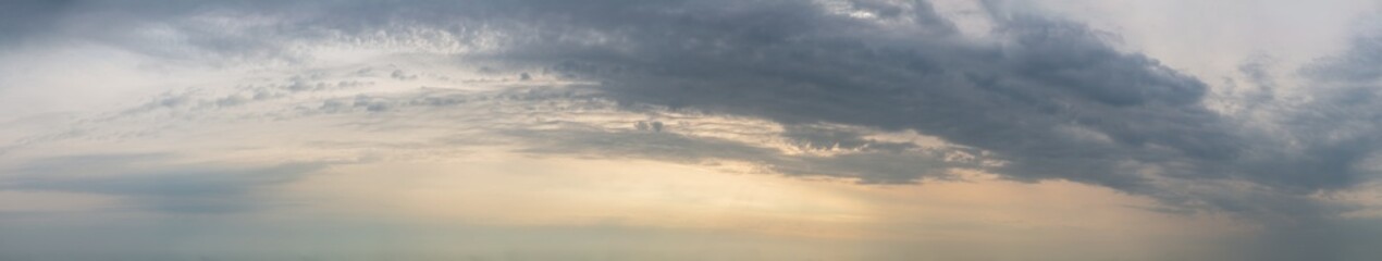 Naklejka na ściany i meble Fantastic clouds at sunrise