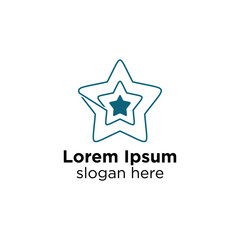 Fototapeta premium star logo design vector, creative industrial logo inspiration