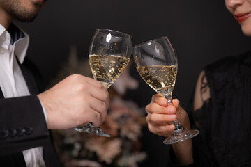 A toast to men and women. Date night.
