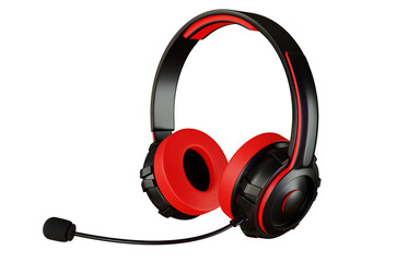 Headphones design 3d rendering for product mockup