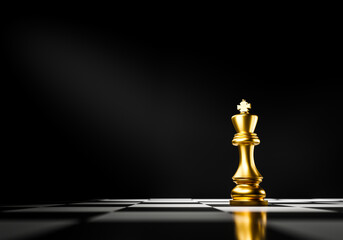 3d illustration. Chess game on paper, available in gold and black.