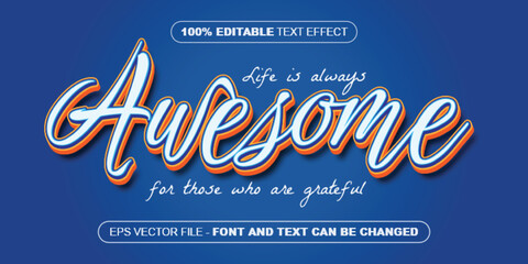 awesome 3d editable text effect