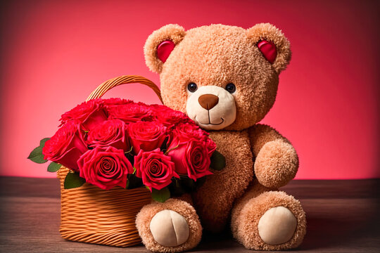 Flower bear for valentine's day sale
