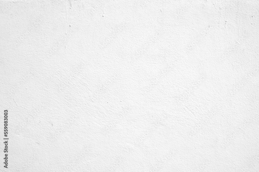 Wall mural white stained concrete wall texture for background.