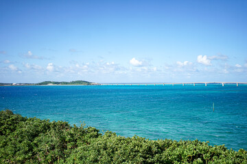 水平線と伊良部大橋 宮古島