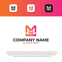 initial m b monogram letter alphabet with a camera icon photography logo vector