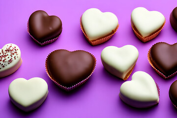 Obraz premium Sweeten Your Valentine's Day with These Mouthwatering Chocolate Delights