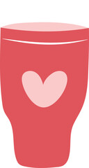 Cold Cooffee Cup Stainless Mug Thermo Cup And Travel Drinkwear Isolated