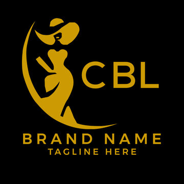 CBL fashion logo. CBL  Beauty fashion house. modeling dress jewelry. CBL fashion technology  Monogram logo design for entrepreneur and best business icon. 
