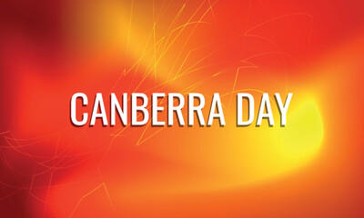 CANBERRA DAY. Geometric design suitable for greeting card poster and banner