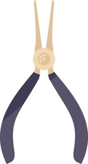 Bike repair pliers icon flat vector. Fix mechanic. Service cycle isolated
