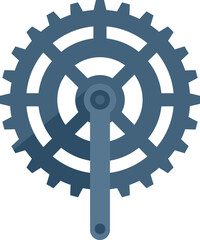 Bike chain rings icon flat vector. Fix repair. Shop tire isolated