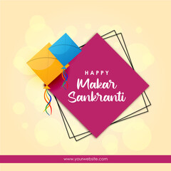 Makar Sankranti Social Media Post Template 1