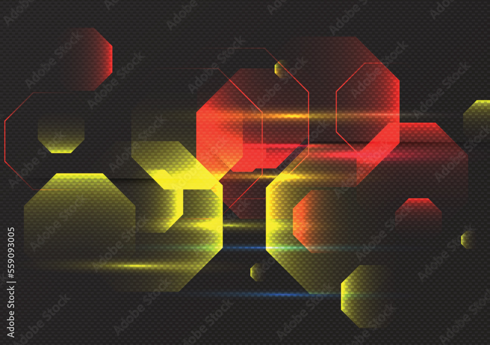 Aufkleber technology background color vector for web and design