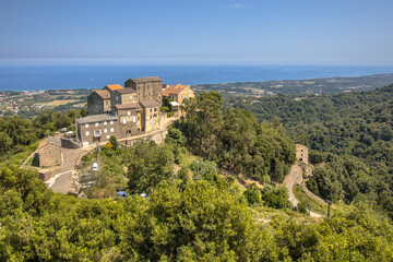 Fototapeta na wymiar Mountain Village Corsica