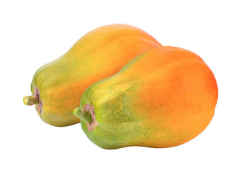 ripe papaya fruit isolated on transparent png