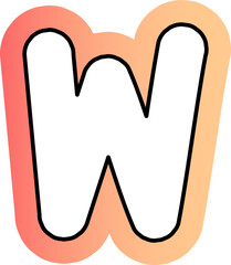 cute letter hand draw alphabet