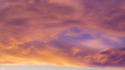 Naklejka na ściany i meble Beautiful sunset sky and dramatic sky