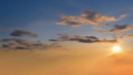 Beautiful sunset sky and dramatic sky