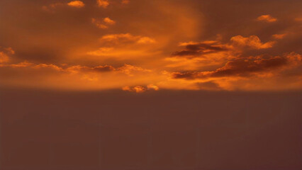 Beautiful sunset sky and dramatic sky