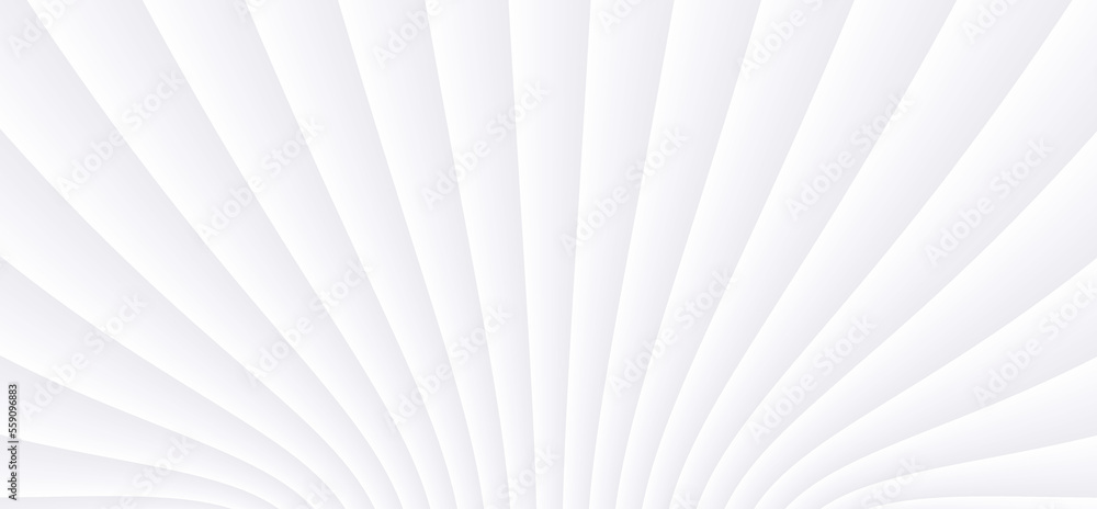 Poster white striped pattern background, burst sunny 3d lines pattern design