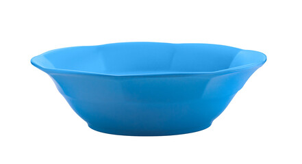 empty blue bowl on transparent png