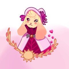 little princess with a crown