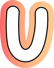 cute letter hand draw alphabet