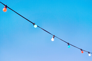 Christmas garland light bulbs