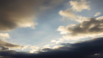 Obraz premium Beautiful sunset sky and dramatic sky