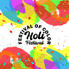 Free vector watercolor holi festival