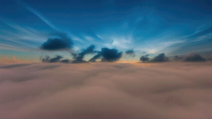 Beautiful sunset sky and dramatic sky