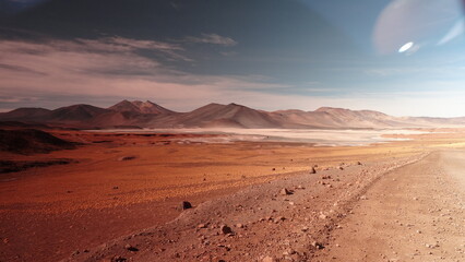 Fototapeta na wymiar Paisagem Deserto do Atacama Chile -Landscape Atacama Desert Chile