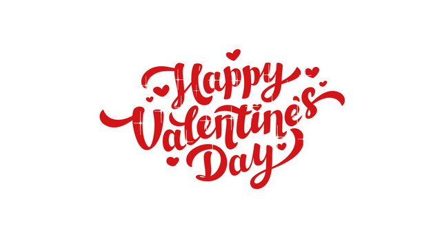 happy Valentine Day wish image with red colour