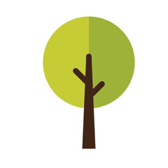 Tree Flat Design Illustration (v.5)